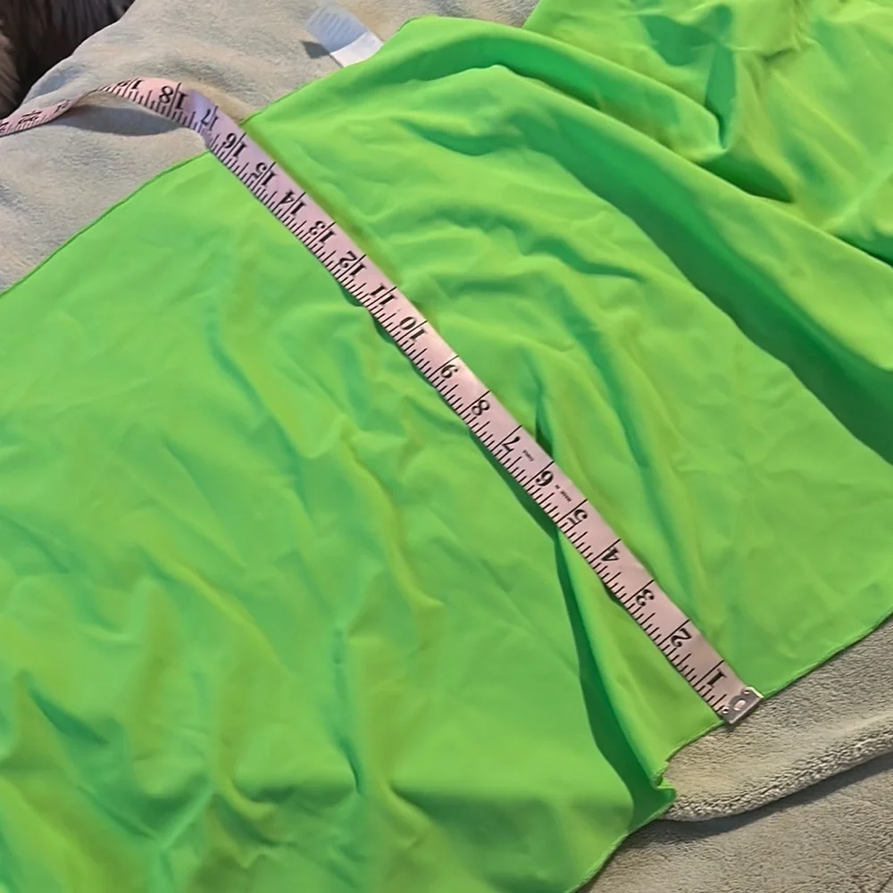 Neon Green Sarong with Dramatic Bow Option